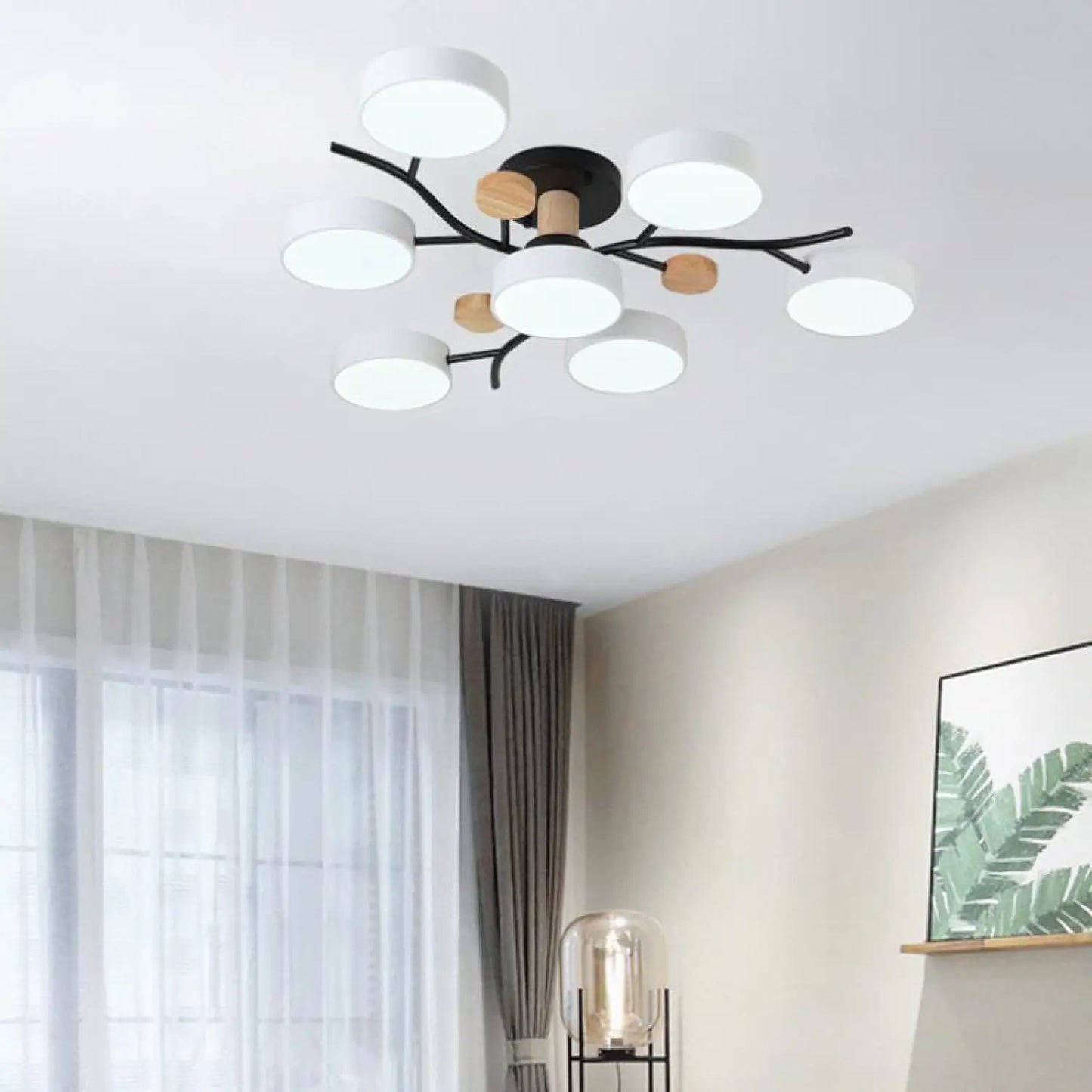 Nordic LED Ceiling Light for Living Room in Soft Macaron Style - Ceiling Light
