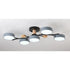 Nordic LED Ceiling Light for Living Room in Soft Macaron Style - 5gray / Stepless dimming110v - Ceiling Light