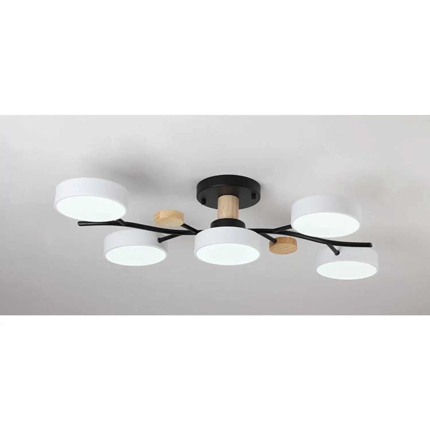 Nordic LED Ceiling Light for Living Room in Soft Macaron Style - 5white / Stepless dimming110v - Ceiling Light