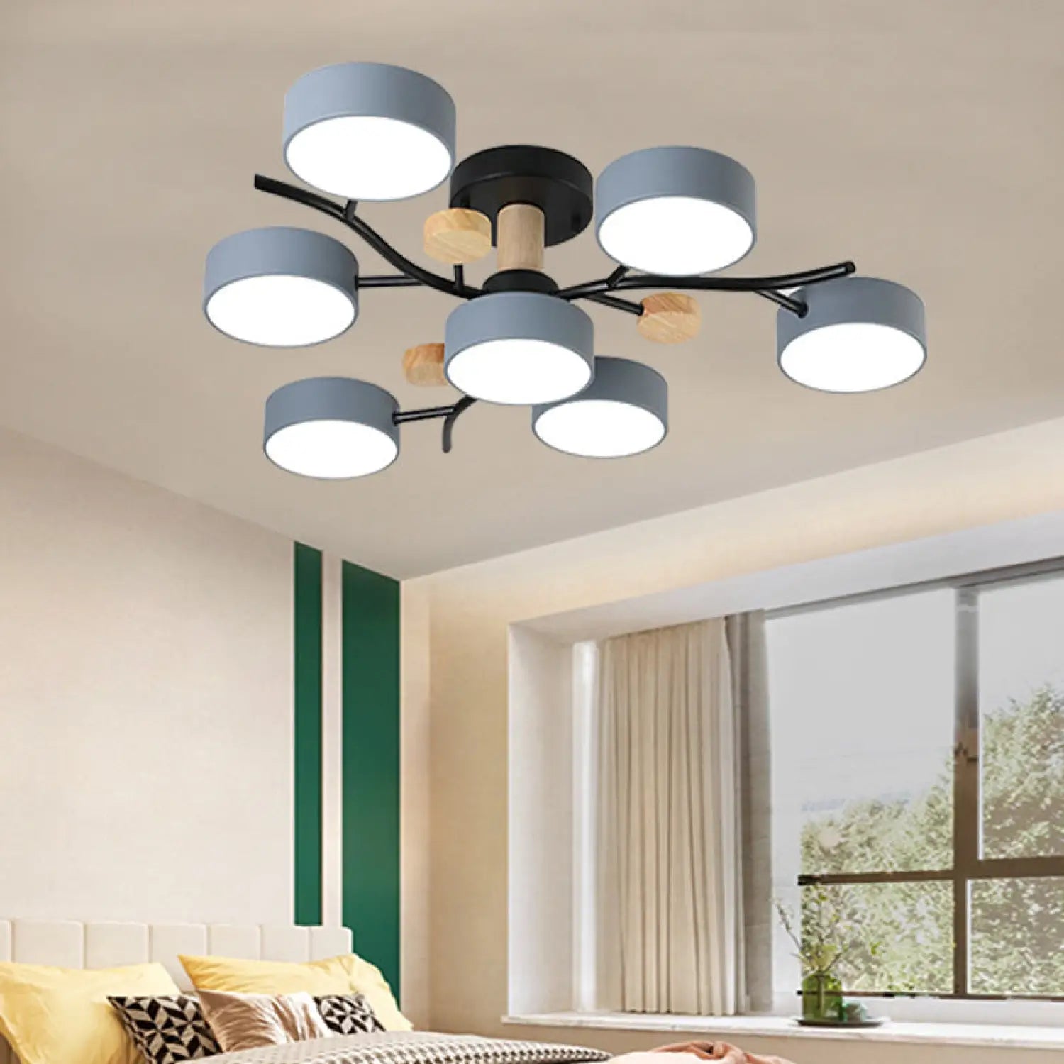 Nordic LED Ceiling Light for Living Room in Soft Macaron Style - Ceiling Light