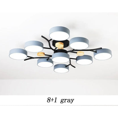 Nordic LED Ceiling Light for Living Room in Soft Macaron Style - Ceiling Light