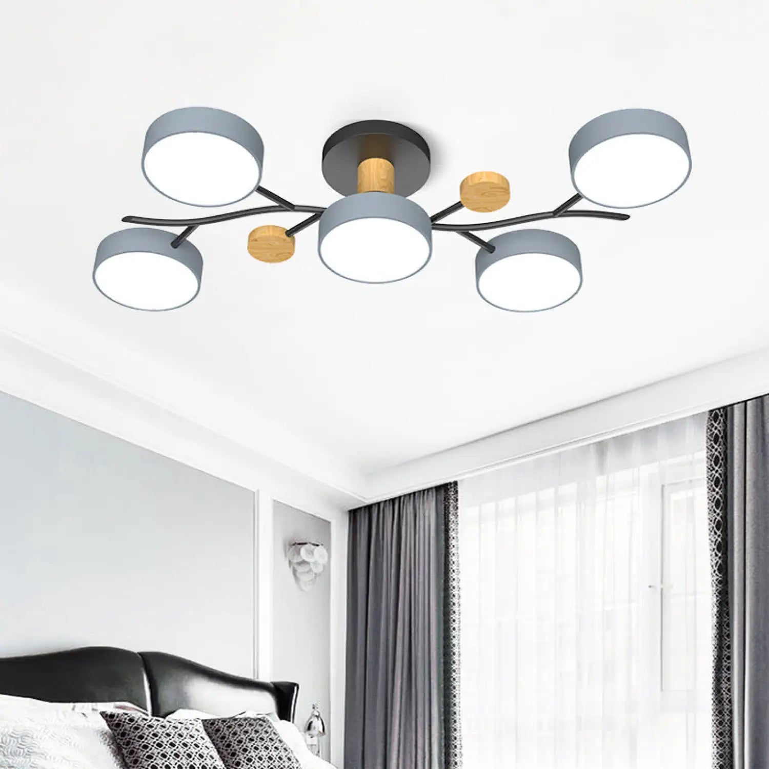 Nordic LED Ceiling Light for Living Room in Soft Macaron Style - Ceiling Light