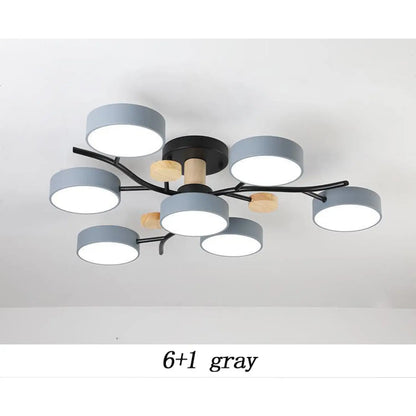 Nordic LED Ceiling Light for Living Room in Soft Macaron Style - Ceiling Light