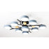 Nordic LED Ceiling Light for Living Room in Soft Macaron Style - 9gray / Stepless dimming110v - Ceiling Light