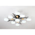Nordic LED Ceiling Light for Living Room in Soft Macaron Style - 9white / Stepless dimming110v - Ceiling Light