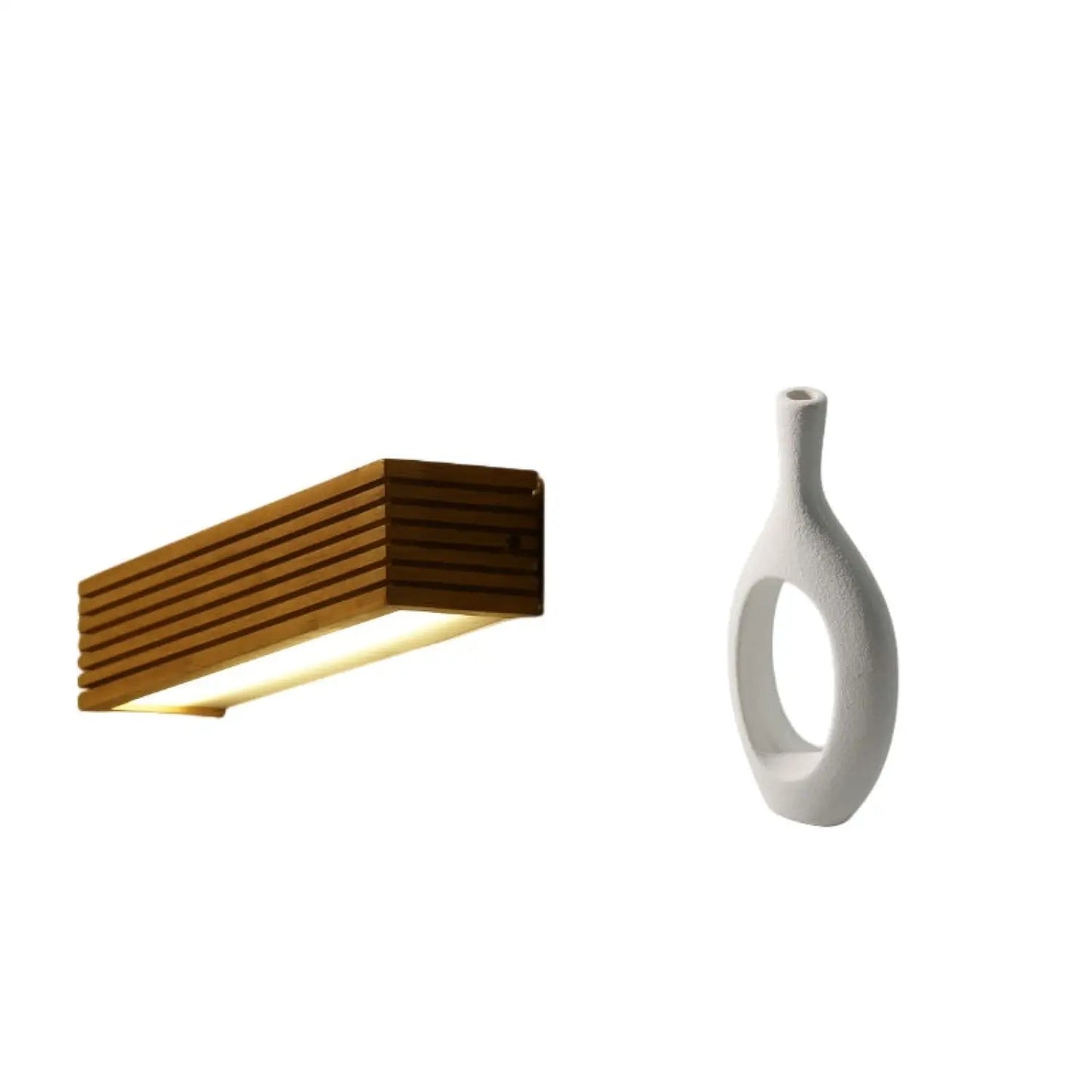 Nordic Wall Lamp Fixture for Creative Bedroom and Bedside Lighting - 45Warm light and D vase - 12V Hanging Light