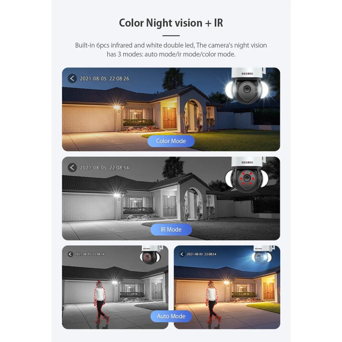 Outdoor Flood Light with 4G Surveillance Camera For Courtyard Lighting - Spot Light