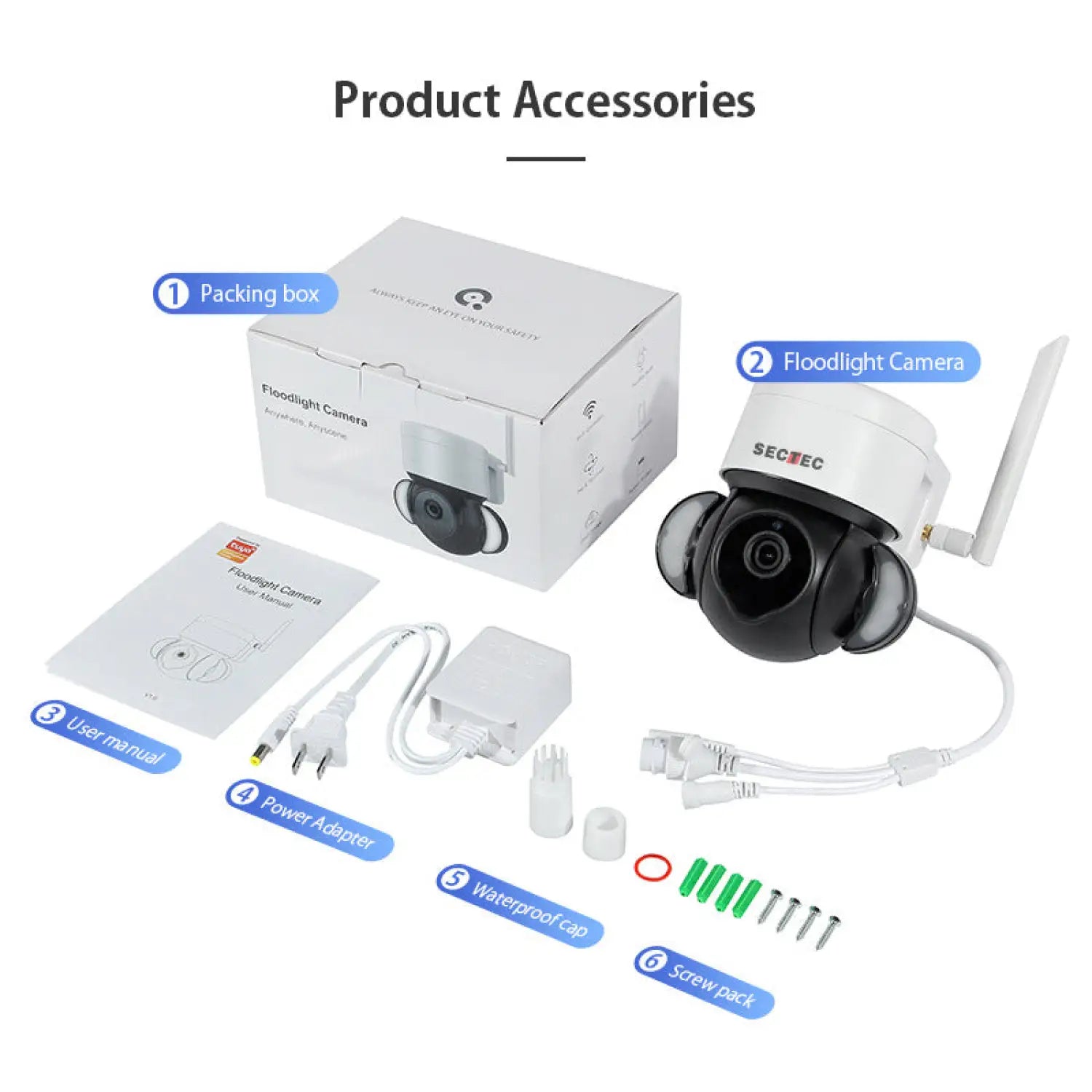 Outdoor Flood Light with 4G Surveillance Camera For Courtyard Lighting - Spot Light