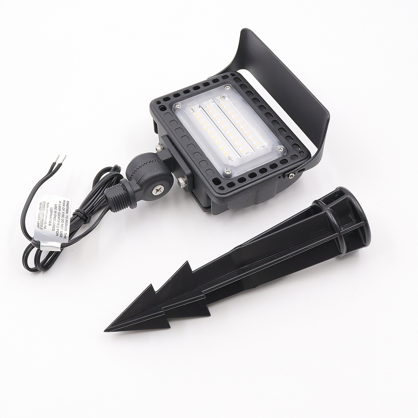 Outdoor Flood Lights Aluminum Integrated 40W Wattage with Ground Stake