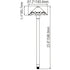 Outdoor Landscape Light with Hollowed Out Design G4 Socket and 72’’ Wire - Path Light Fixture