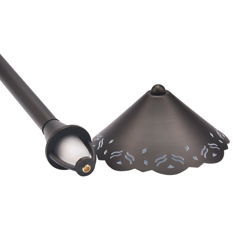 Outdoor Landscape Light with Hollowed Out Design G4 Socket and 72’’ Wire - Path Light Fixture