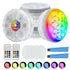 Outdoor LED Lights Waterproof RGB Pool Lamp with 20-Hour Runtime - 4pack - 12V Hanging Light