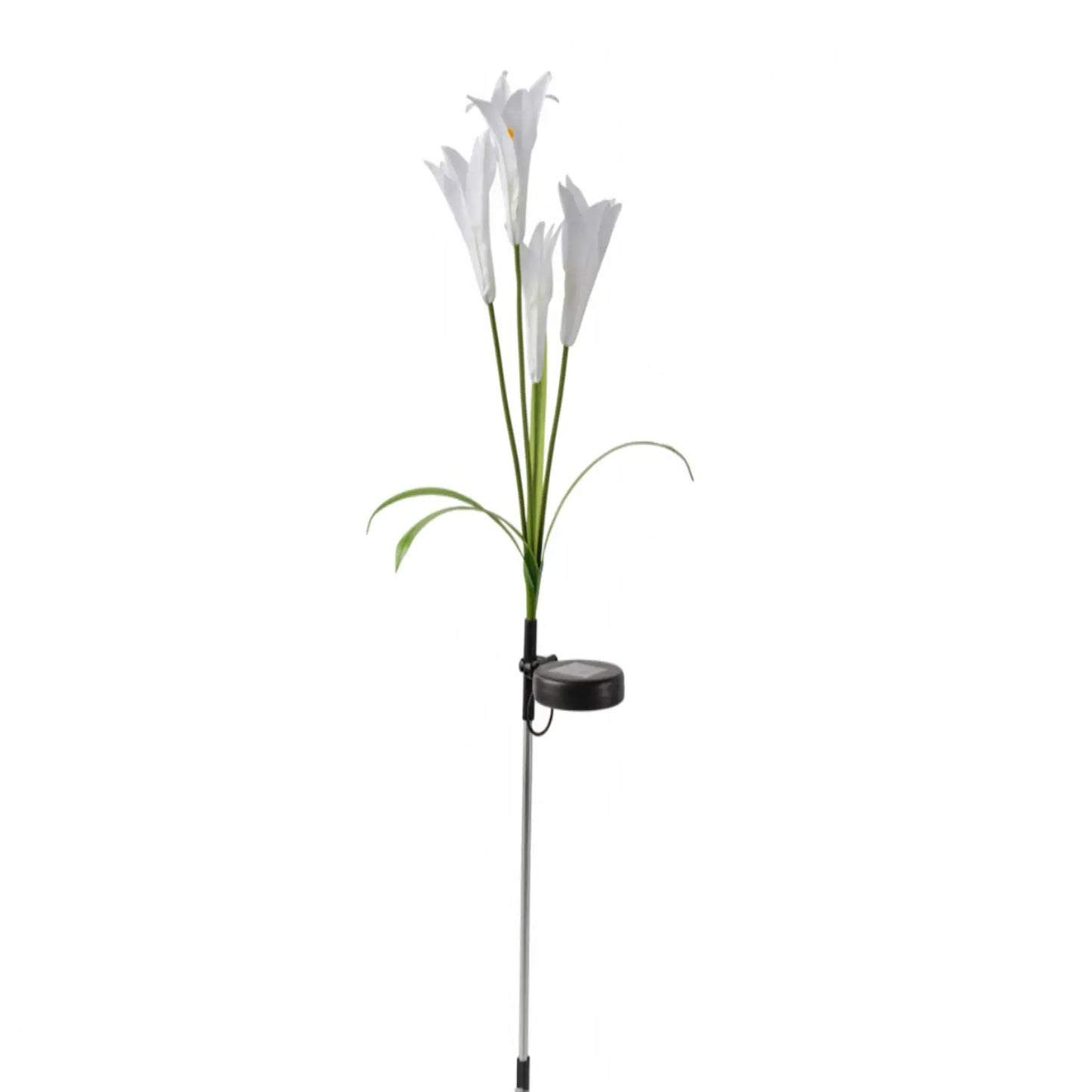 Outdoor Solar Lights for Garden Pathway & Patio Decor - Solar Lily White / 1 Pack Cowhide Box - Solar Lights