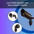 Outdoor Spotlight with Removable Angled Shroud Body - No Bulb - Spot Light
