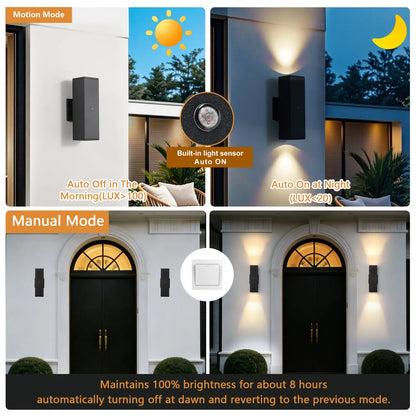 Outdoor Wall Light Fixture,Exterior Lighting Fixtures,Dusk To Dawn Modern Sconce Lights For Porch Patio Garage Front