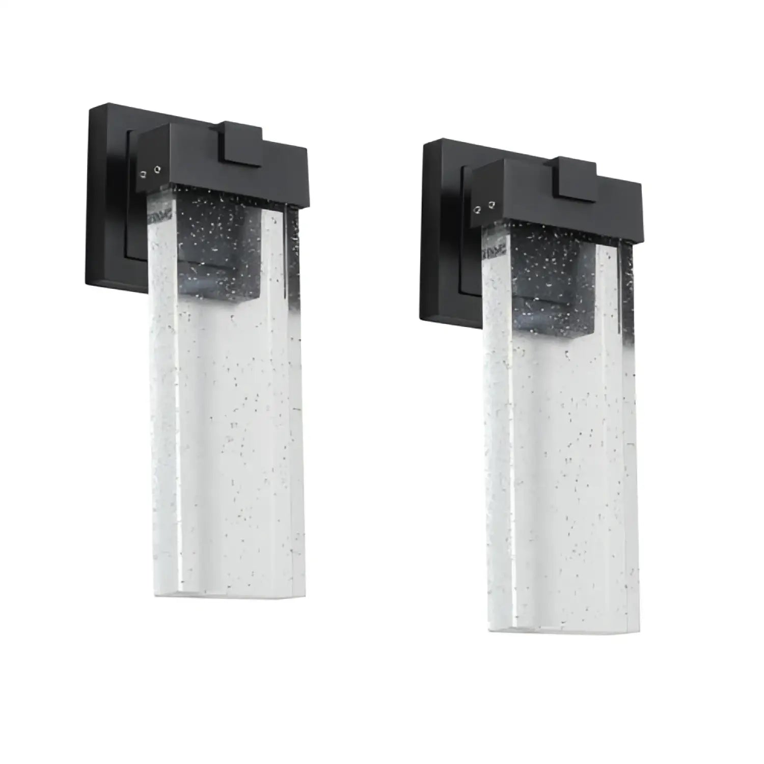 Outdoor Waterproof Transparent LED Crystal Wall Light Supports Many Types Of Bulb-2 Packs With Light Sensitivity