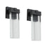 Outdoor Waterproof Transparent LED Crystal Wall Light Supports Many Types Of Bulb-2 Packs With Light Sensitivity