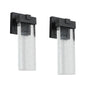 Outdoor Waterproof Transparent LED Crystal Wall Light Supports Many Types Of Bulb-2 Packs With Light Sensitivity
