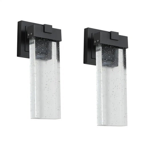 Outdoor Waterproof Transparent LED Crystal Wall Light Supports Many Types Of Bulb-2 Packs With Light Sensitivity