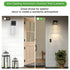 Outdoor Waterproof Transparent LED Crystal Wall Light Supports Many Types Of Bulb-2 Packs With Light Sensitivity