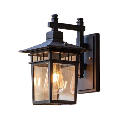 Outdoor Waterproof Wall Lamp Solar Outdoor - Sand Black - 12V Hanging Light