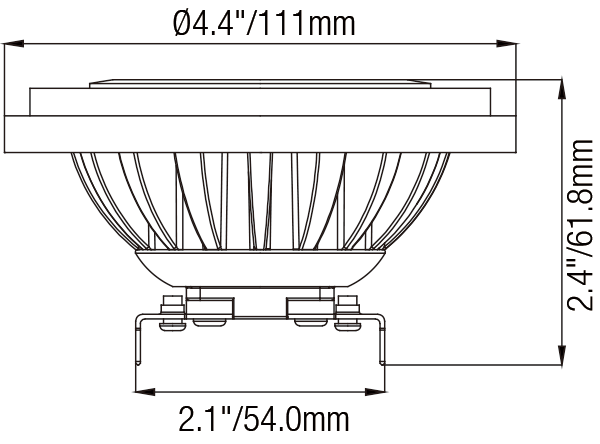 PAR36 6W LED Bulb Light Fixture Equivalent to 35W Halogen for Outdoor - LED Bulb