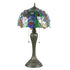 Peacock Antique Tiffany Glass Tabletop Lamp - No Bulb - Table Lamp