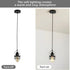 Pendant Light Kitchen Island – Industrial Black Metal Cage Fixture - Black - Hanging Light