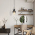 Pendant Light Kitchen Island – Industrial Black Metal Cage Fixture - Black - Hanging Light