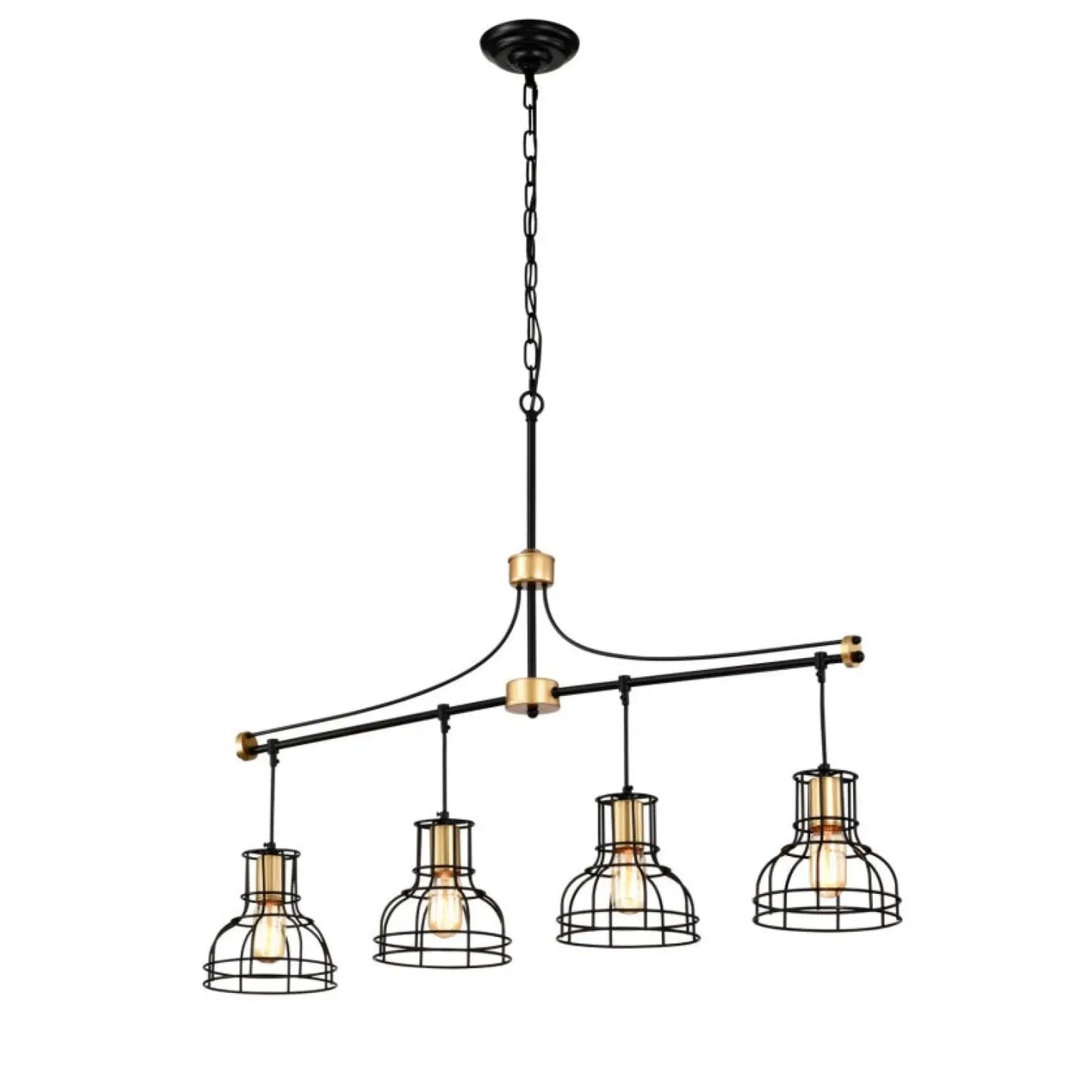 Dining Room Light Fixture Chandelier Over Table 40 Inch Hanging For Farmhouse Linear Chandeliers,4 Light Kitchen Island