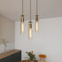 Pendant Lighting Set of 3 with Gold Glass for Kitchen Island Dining & Bathroom - Gold - Indoor Hanging Light