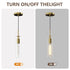 Pendant Lighting Set of 3 with Gold Glass for Kitchen Island Dining & Bathroom - Gold - Indoor Hanging Light