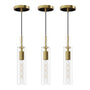 Pendant Lighting Set of 3 with Gold Glass for Kitchen Island Dining & Bathroom - Gold - Indoor Hanging Light