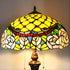 Peony Blossom Tiffany Glass Floor Lamp - No Bulb - Floor Lamp