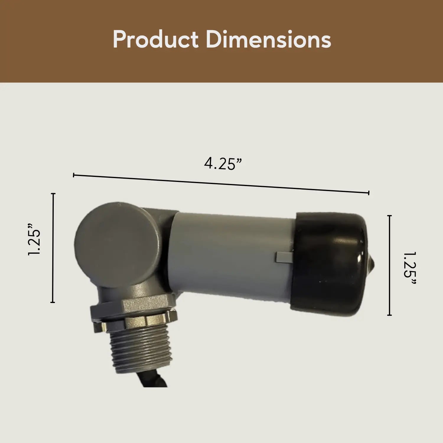 Photocell with Watertight Cover & Quick Connector - 120 Volts / 1800 Watts / Grey - Transformer