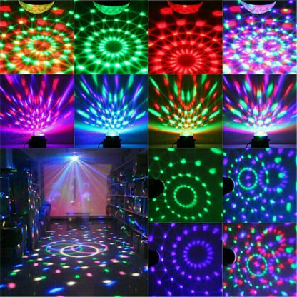 Portable Disco Party Light with LED & Sound Feature for Dance DJ and Events - Black - Light Fixture