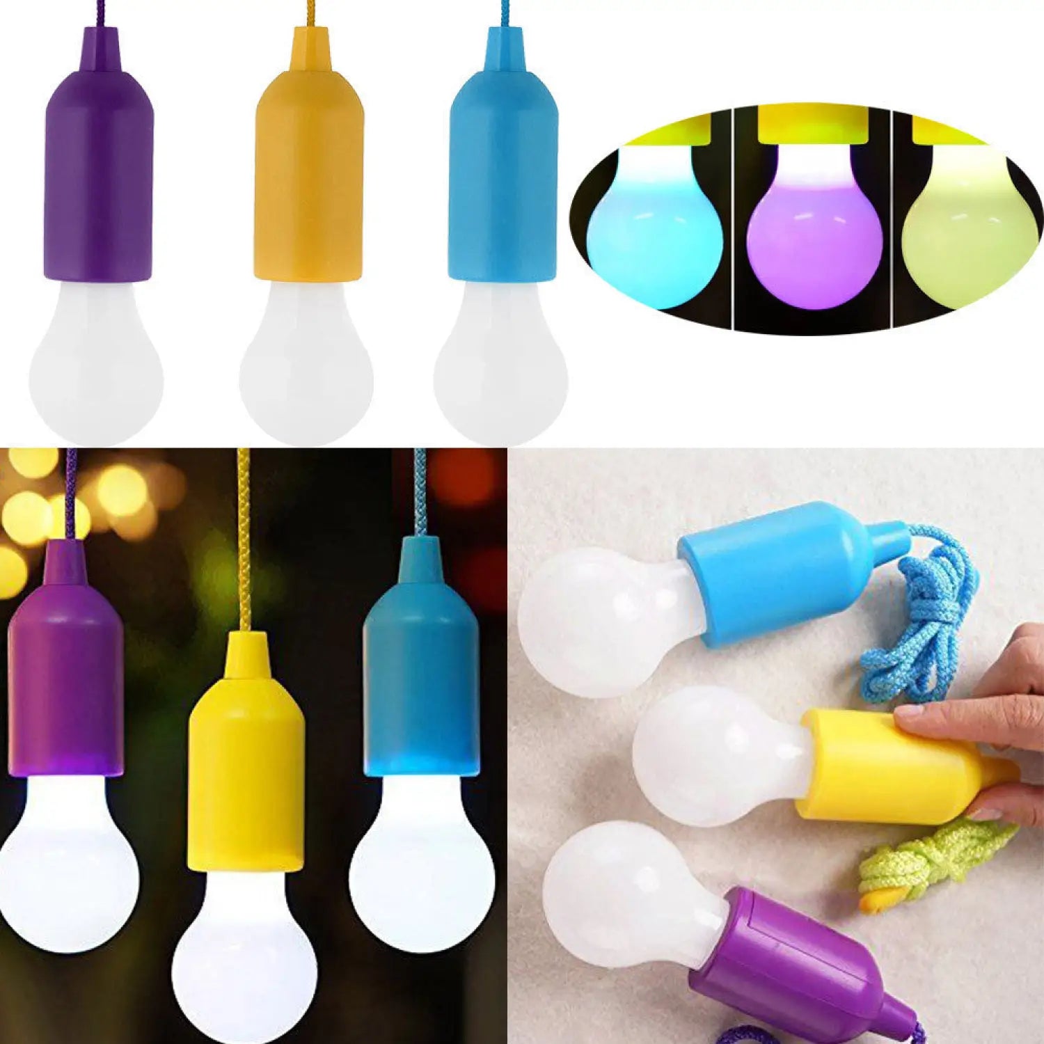 Portable LED Light Bulb – Perfect for Camping Outdoors and Travel - 12V Hanging Light