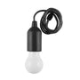 Portable LED Light Bulb – Perfect for Camping Outdoors and Travel - Black / Colored light - 12V Hanging Light
