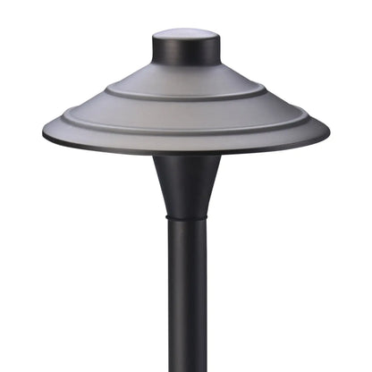 Premium Path Lights Landscape Flat Hat Die Cast Brass G4 Socket 72″ Lead Wire Hat / Gunmetal Path Light Fixture