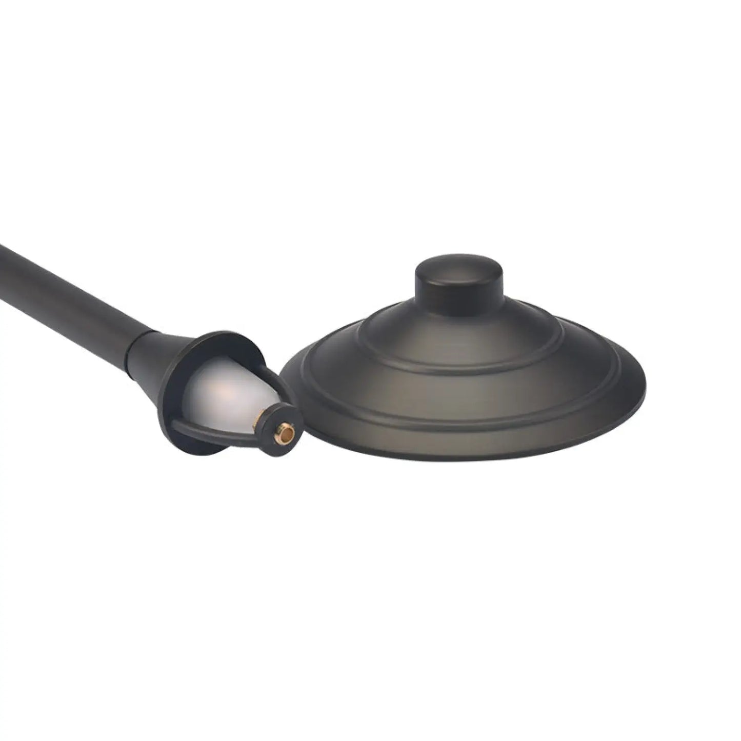 Premium Path Lights Landscape Flat Hat Die Cast Brass G4 Socket 72″ Lead Wire Path Light Fixture