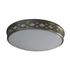 10’’ 15W LED Diamond Lattice Flush Mount | 4000K Correlated Color Temperature - Brush Nickel / 15 Watt LED