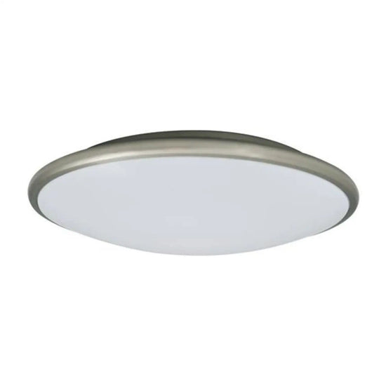 17’’ 35W LED Euro Style Saucer-Dimmable | 3000K Correlated Color Temperature - Brush Nickel / 35 Watt LED - Ceiling