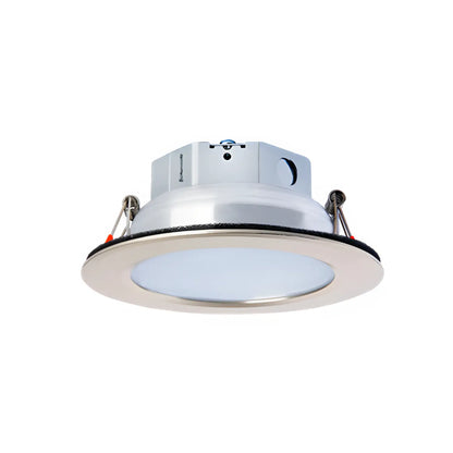 4’’ 9W LED Recessed Baffle Light With Self-Junction Box - Brush Nickel / 9 Watt LED - Ceiling Light