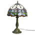 Red Tulip Tiffany Glass Tabletop Lamp - No Bulb - Table Lamp