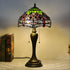 Vintage Dragonfly Tiffany Glass Tabletop Lamp - No Bulb - Table Lamp