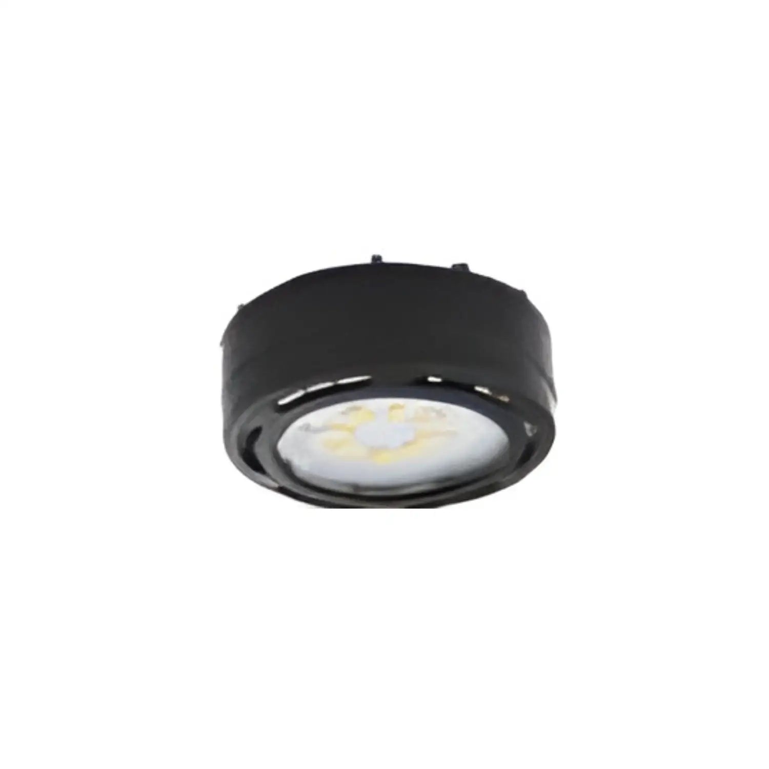 Puck LED Light 4W 120V 3000K Dimmable Surface or Recess Mount - Black - Undercabinet Light