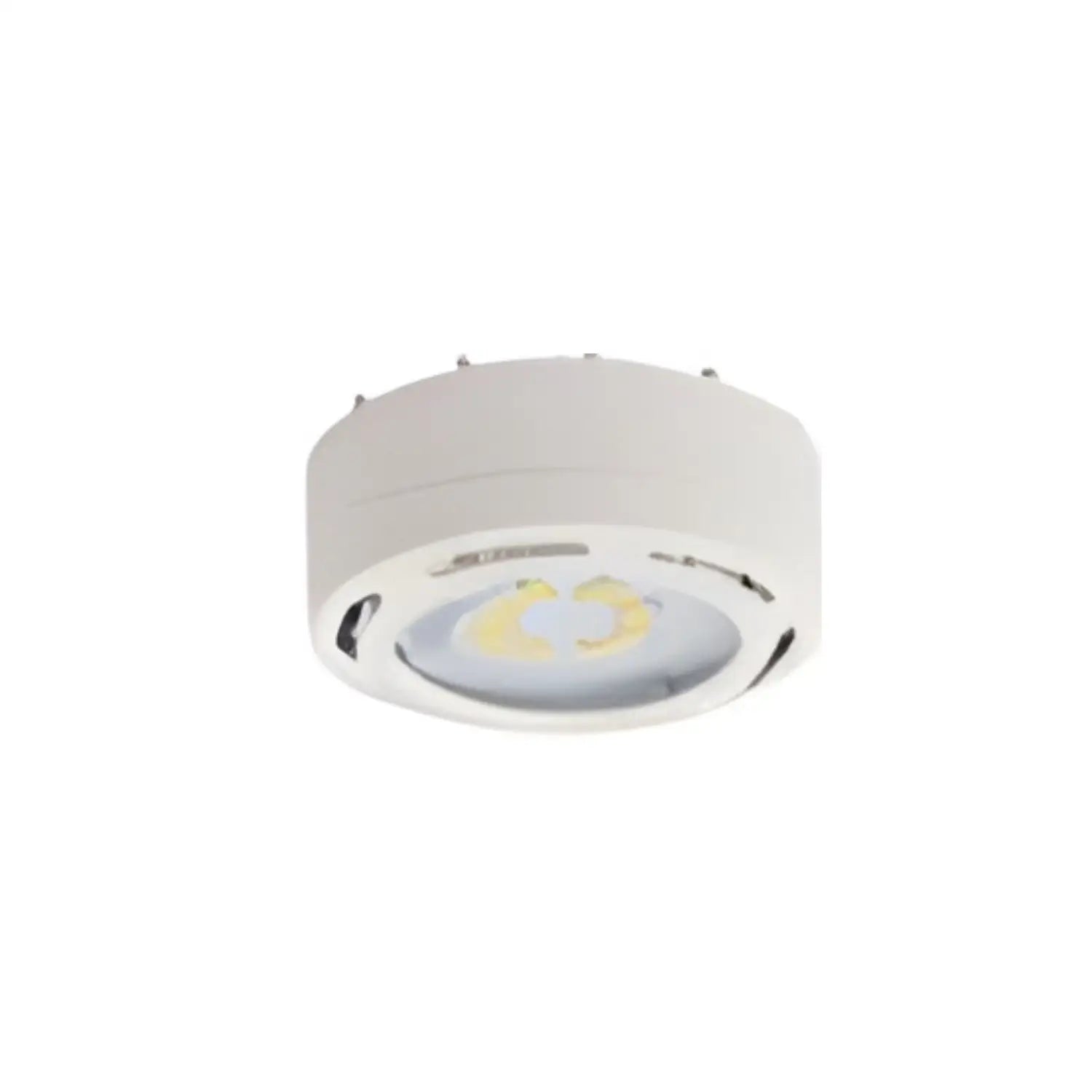Puck LED Light 4W 120V 3000K Dimmable Surface or Recess Mount - White - Undercabinet Light