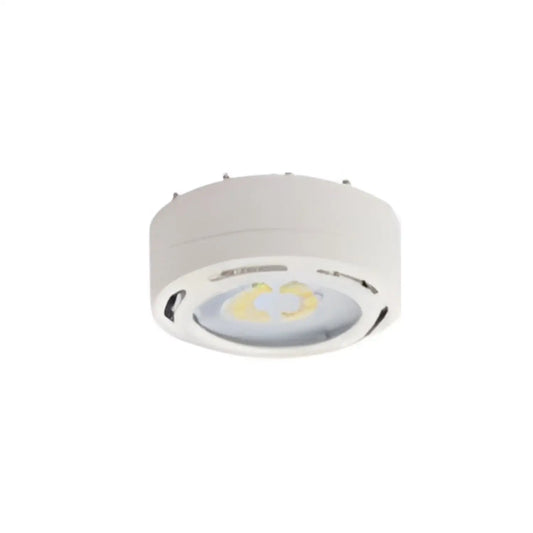 Puck LED Light 4W 120V 3000K Dimmable Surface or Recess Mount - White - Undercabinet Light