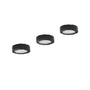 Puck Lights 12W 120V 3000K Dimmable Set with Mount Options & Plug-In - Black - Undercabinet Light