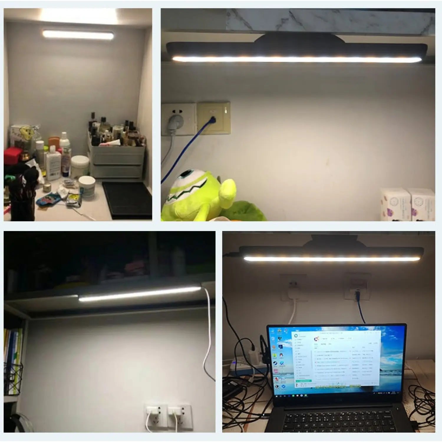 Rechargeable Desk Light Bar with Magnetic Base and LED Glow - Light Fixture